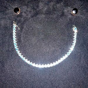 Blue Topaz Tennis Bracelet